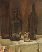 Siphon and winebottle, Juan Gris